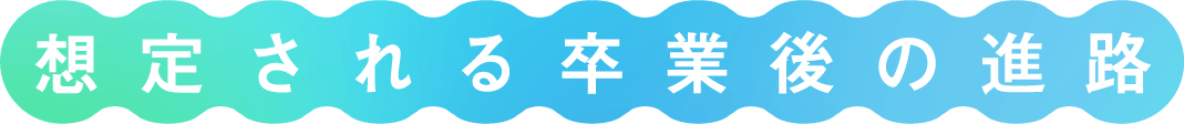 想定される卒業後の進路
